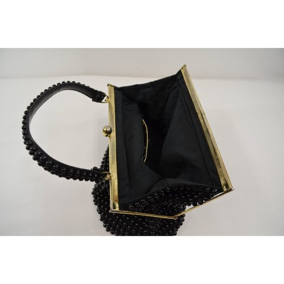 Grande Bead Purse Vintage Beaded Handbag 1940s Formal Evening Bag Snap Close - Picture 6 of 8